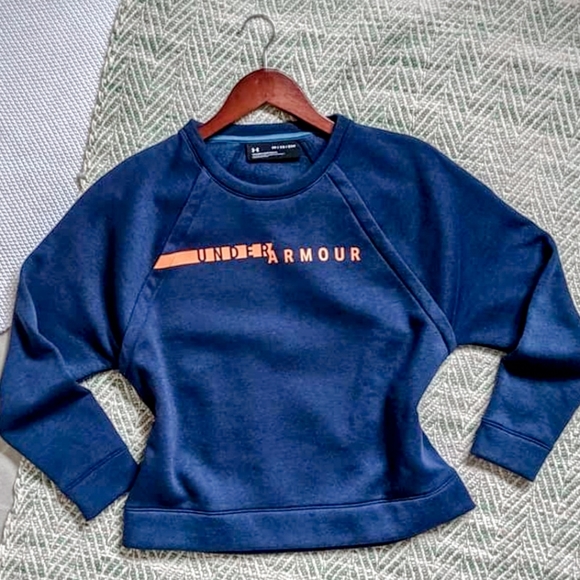 Under Armour BNWT Navy Blue Crop Sweatshirt - Picture 6 of 6